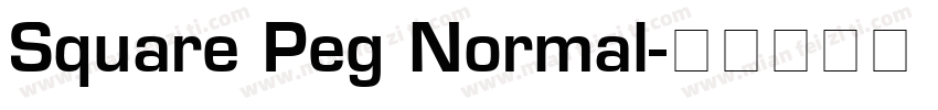 Square Peg Normal字体转换